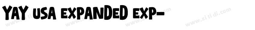 YAY USA Expanded Exp字体转换